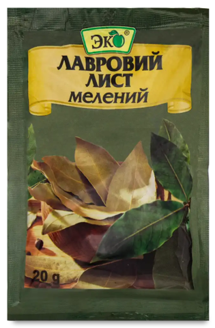 Лавровий лист ЕКО мелений, 20г